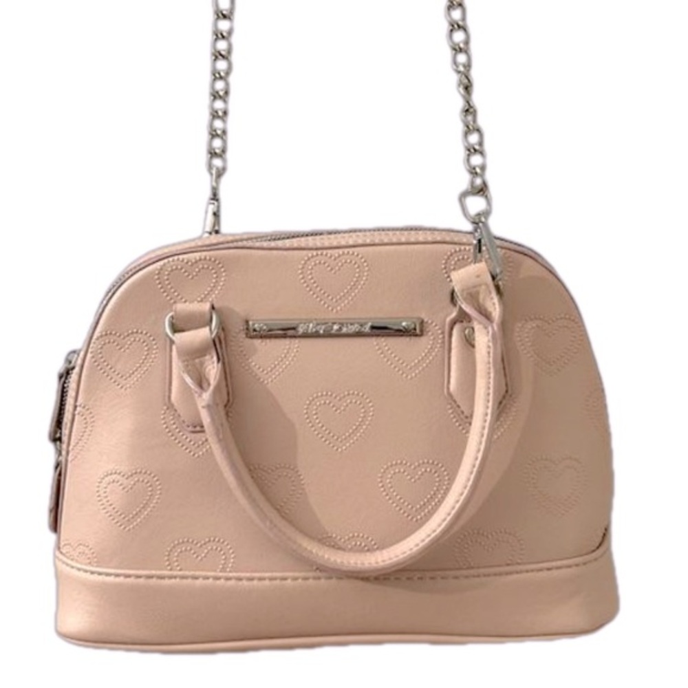 Betsey Johnson Heart Purse Blush Pink